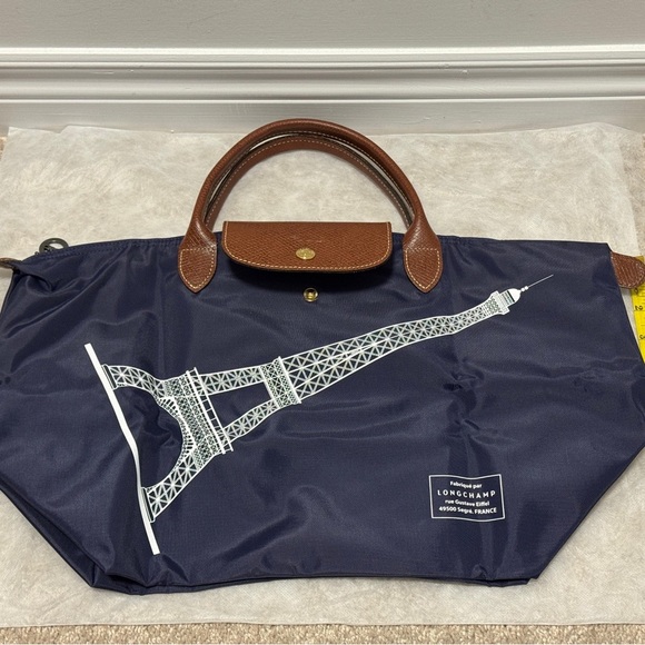 Longchamp Limited Edition Eiffel Tower Le Pilage Tote - Picture 1 of 13